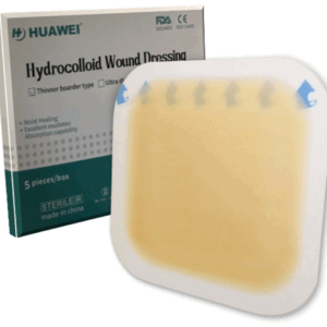 Apósito de hidrocoloide 15x15 con borde ,con adhesivo suave al tacto