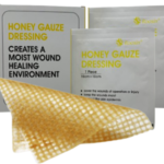 Apósito Tull de miel 10 X 10 estéril, embebido en miel de Manuka