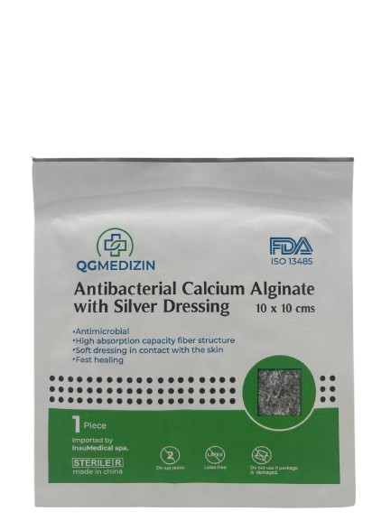 Apósito Alginato de Calcio con plata 10x10
